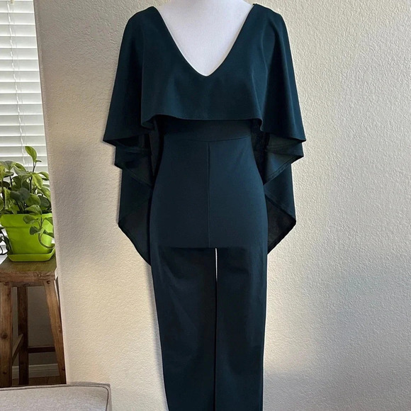 Forever 21 Green Cape Jumpsuit - Picture 3 of 7